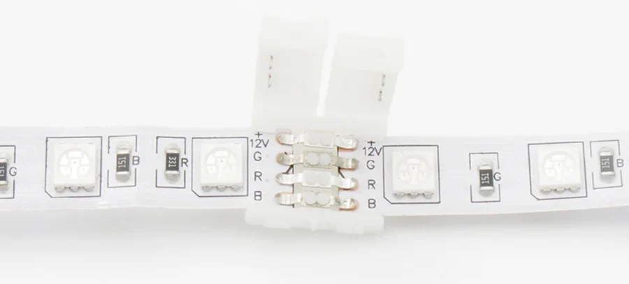 2835 5050 LED Strip Connectors 2pin 8mm  2pin 10mm  4pin 10mm Free Welding Connector 5pcslot for strip to strip connection (3)