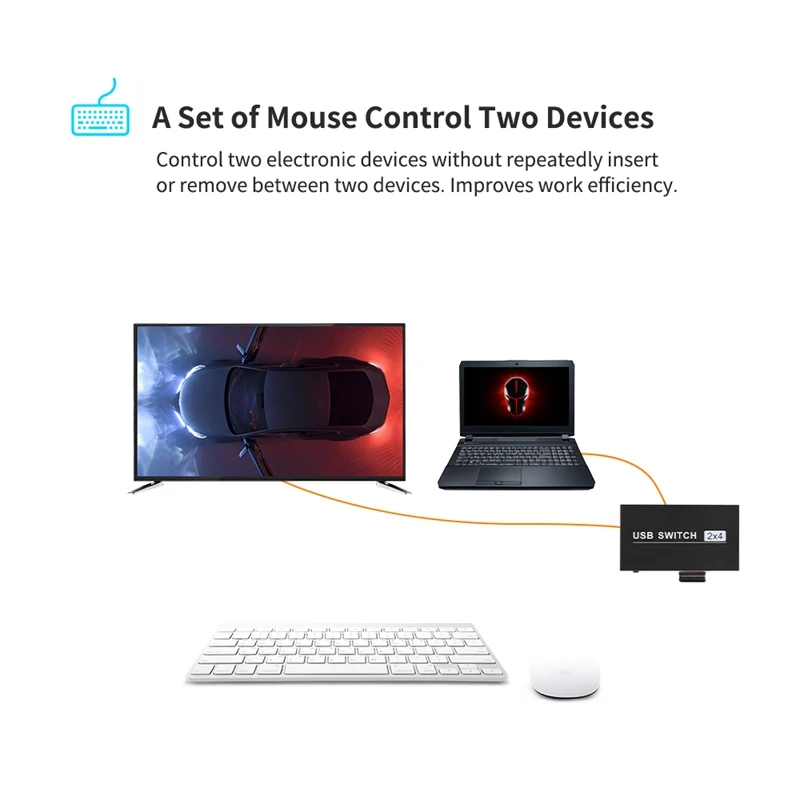 Usb коммутатор 2X4 периферийный коммутатор 2 компьютера обмен 4 Usb устройства Usb2.0 концентратор для мыши/U диск/клавиатура/камера/принтер Вит