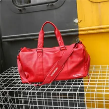 Модные Дорожные Сумки из искусственной кожи, дорожные сумки большой вместимости, сумки для спортзала