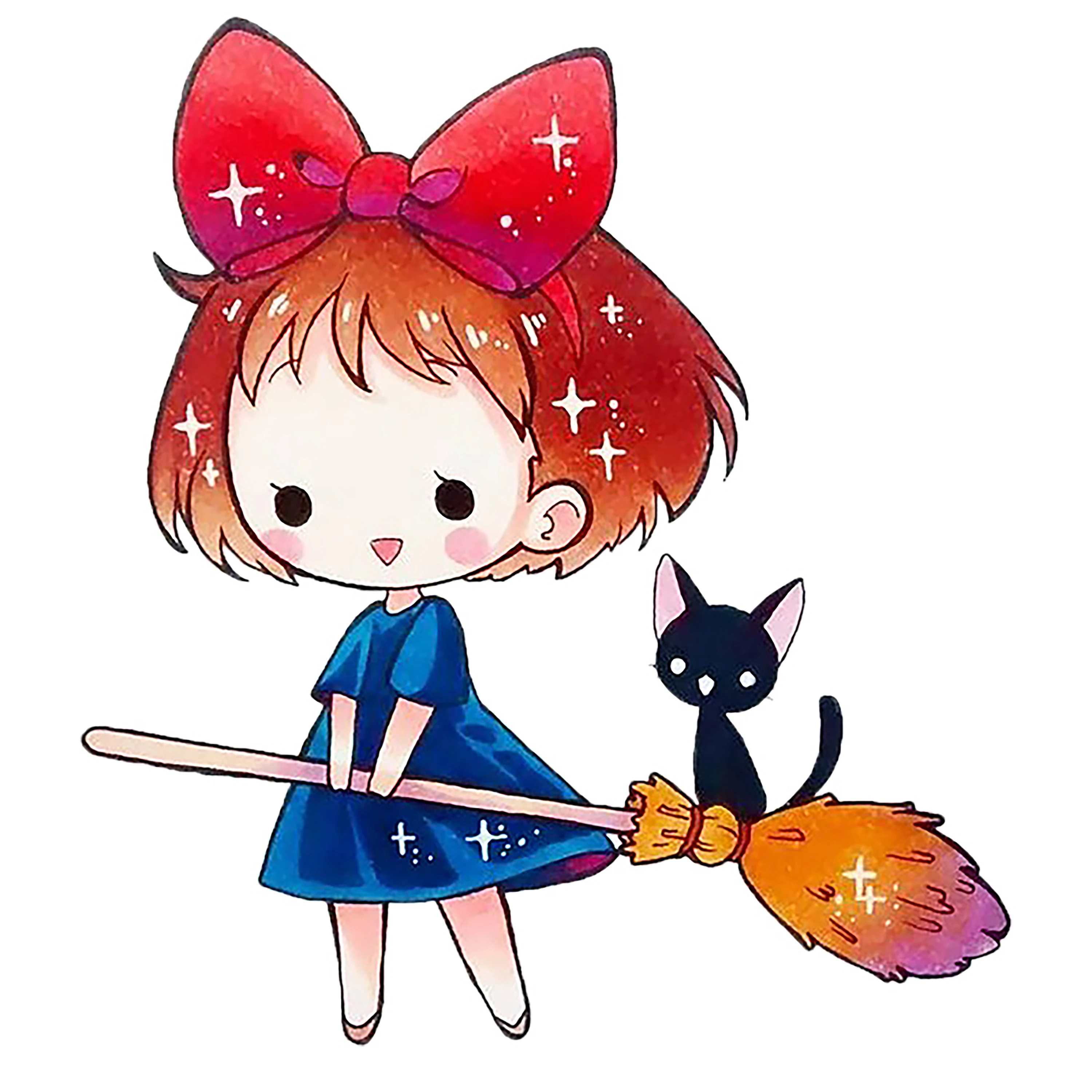 Рисунок из мультфильма Вырубные штампы Единорог кукла девушка с котом для DIY