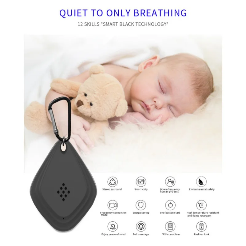 

USB Rechargeable Ultrasonic Mosquito Repellents With Hanging Hook Electronic Pest Killer Outdoor