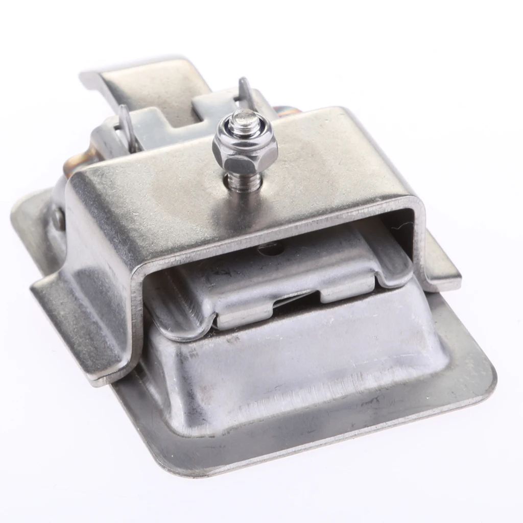 Stainless Steel Flush Pull Lock Mini Recessed Mounted Latch Marine Boat