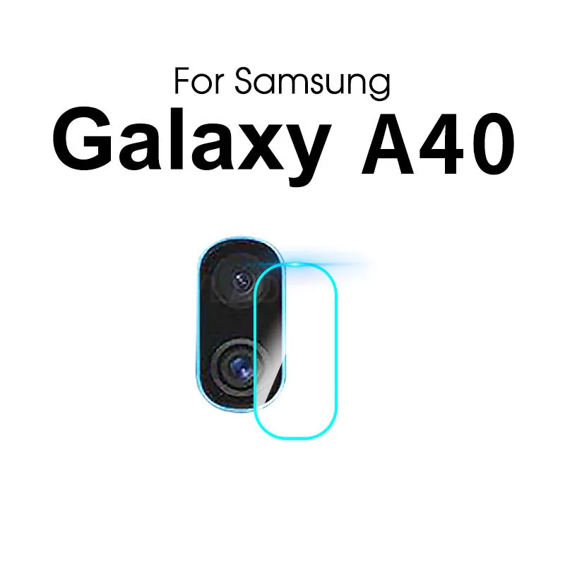 2 шт. Камера объектив Экран протектор для samsung Galaxy A10 A30 A40 A50 A70 A80 A90 A6 A7 A8 A9 защитная пленка из закаленного стекла - Цвет: For Galaxy A40