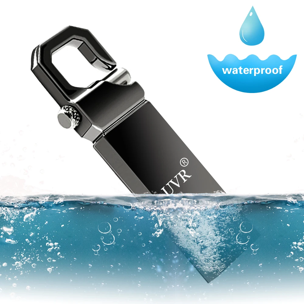 High Speed Metal USB Flash Drive 32GB pendrive 128GB 64GB 16GB 8GB pen drive 2.0 flash Memory stick Key cle usb Free Custom Logo