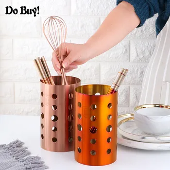 

1 Pcs Chopsticks Organizer Stainless Steel Kitchen Utensil Storage Container Colorful Cutlery Storage Rack Organizer Supplies