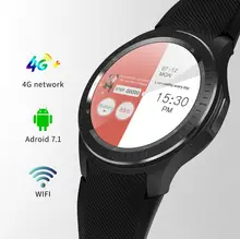 DM368 artı akıllı Bluetooth saat Smartwatch 4G ağ MT6739 Android 7.1 1GB + 16GB ile kalp hızı Gps Wifi