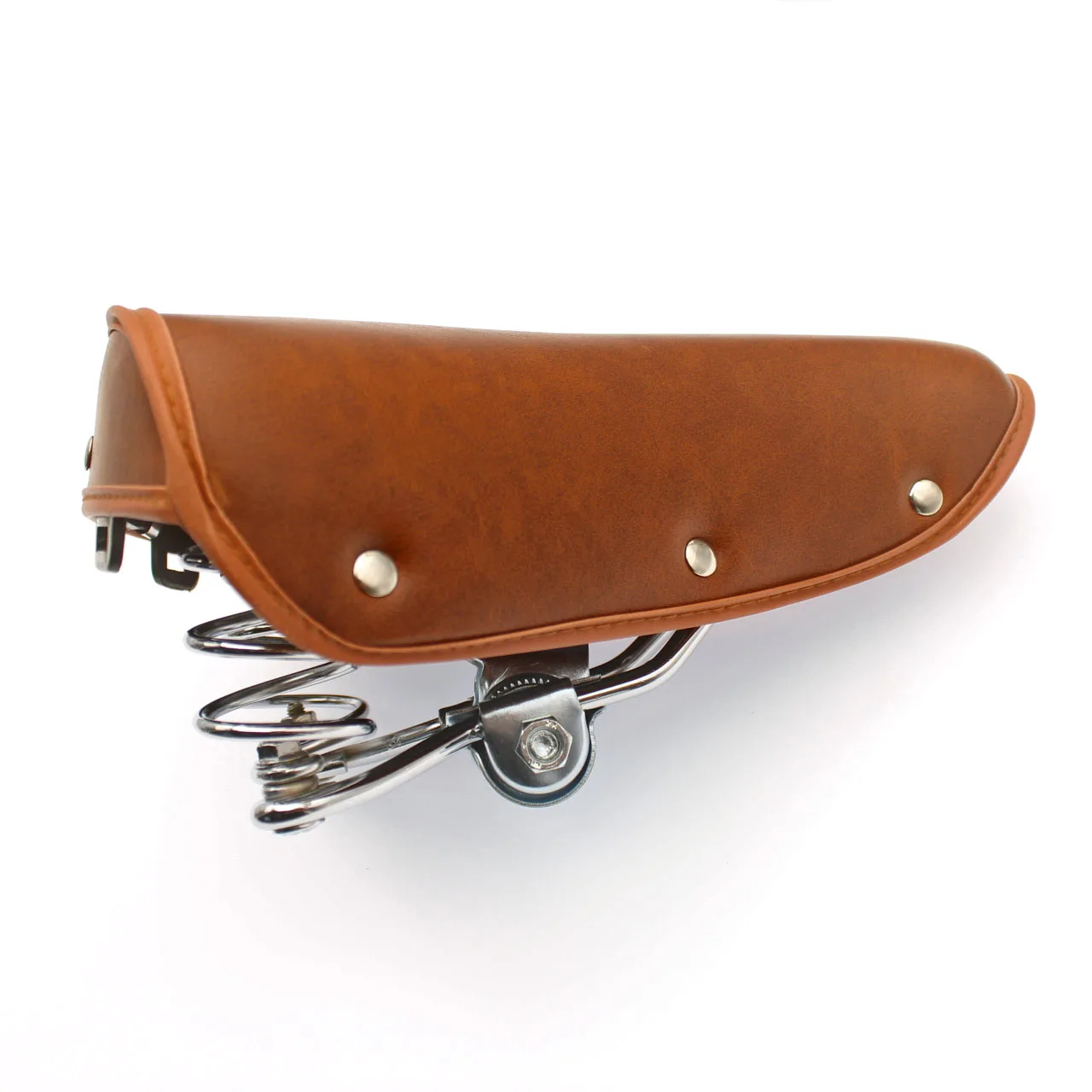 Selle De Vélo Fixie En Cuir PU Rivetée - Confortable Mousse 8mm - 7 Couleurs Au Choix - 12