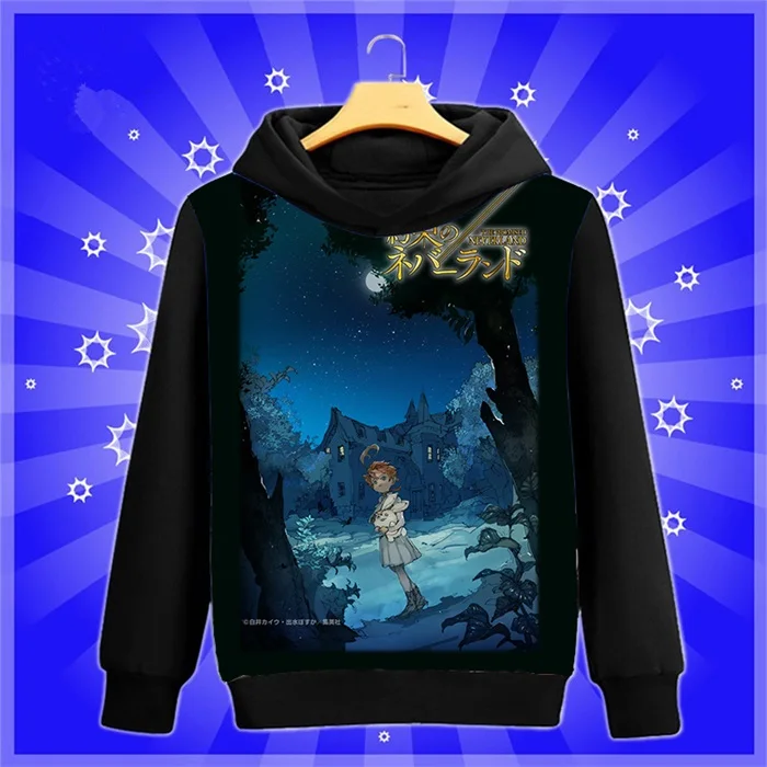 27 Аниме-Толстовка Manga The Promised Neverland Yakusoku no Neverland Norman cosplay Sweatshirt весна-осень мужские и женские пуловеры пальто - Цвет: 27