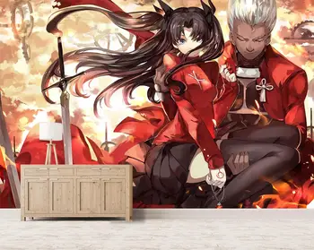 

[Self-Adhesive] 3D Fate Stay Night 1963 Japan Anime Wall Paper mural Wall Print Decal Wall Murals