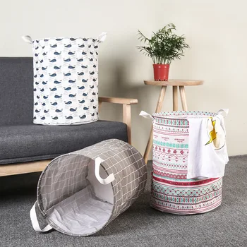 

Clothing Laundry Basket waterproof Storage Folding Laundry Basket Large Capacity Clothes Children Toy Storage Bucket Waterproof