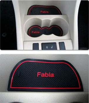 

Auto anti-slip cup holder mat non slip door gate pad for skoda fabia 2010-2018, car accessories