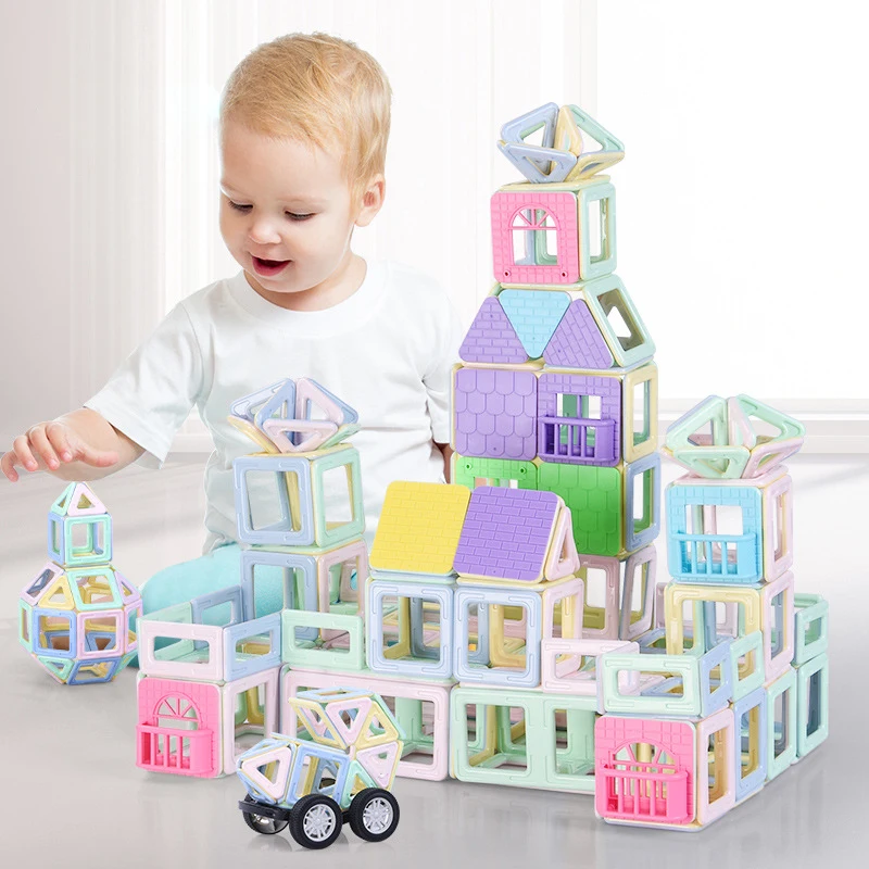 

New Magnetic building blocks Magnet Construction Building Set DIY Magnetic Designer Toys Educational Toys