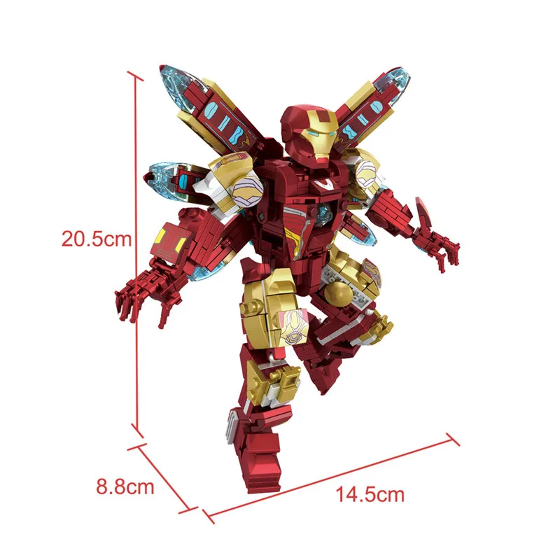 Дешево 2019 Marvel Мстители эндшпиль Супер Герои танос Человек паук Железный человек MK85 мех Броня строительные блоки кирпичики город детские игрушки