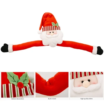 

Santa Snowman Christmas Tree Topper Decoration Holiday Tree Ornament Festival Xmas Snowman Christmas Tree Cover Topper Ornaments