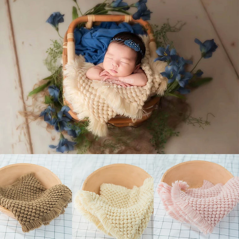 beginsel Elke week Whirlpool Handgemaakte Acryl Hand Breien Zachte Pasgeboren Fotografie Props Deken  Chunky Bump Dekens Baby Mand Filler Foto Props|Deken & Inbakeren| -  AliExpress