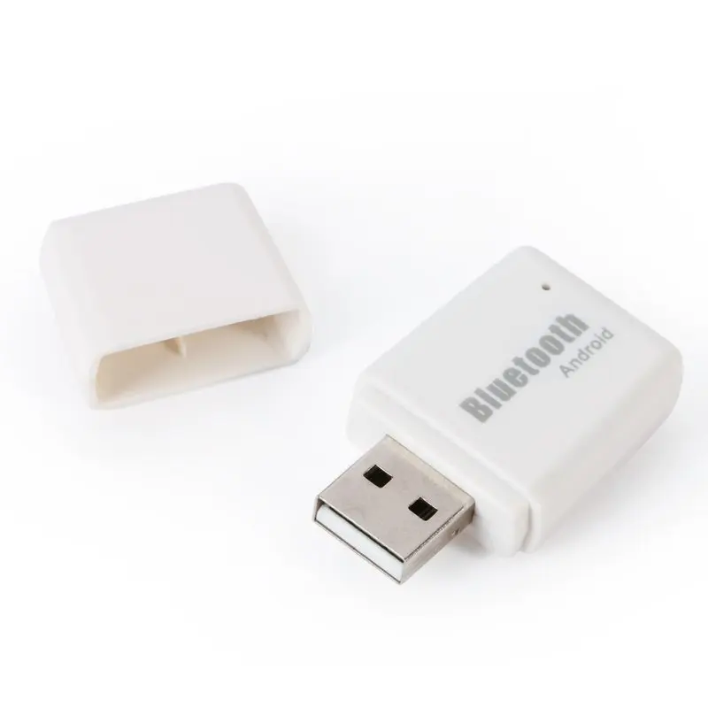 Белый беспроводной Bluetooth 4,1+ EDR USB вспомогательный аудиоресивер адаптер для Android телефона iPhone для iPad