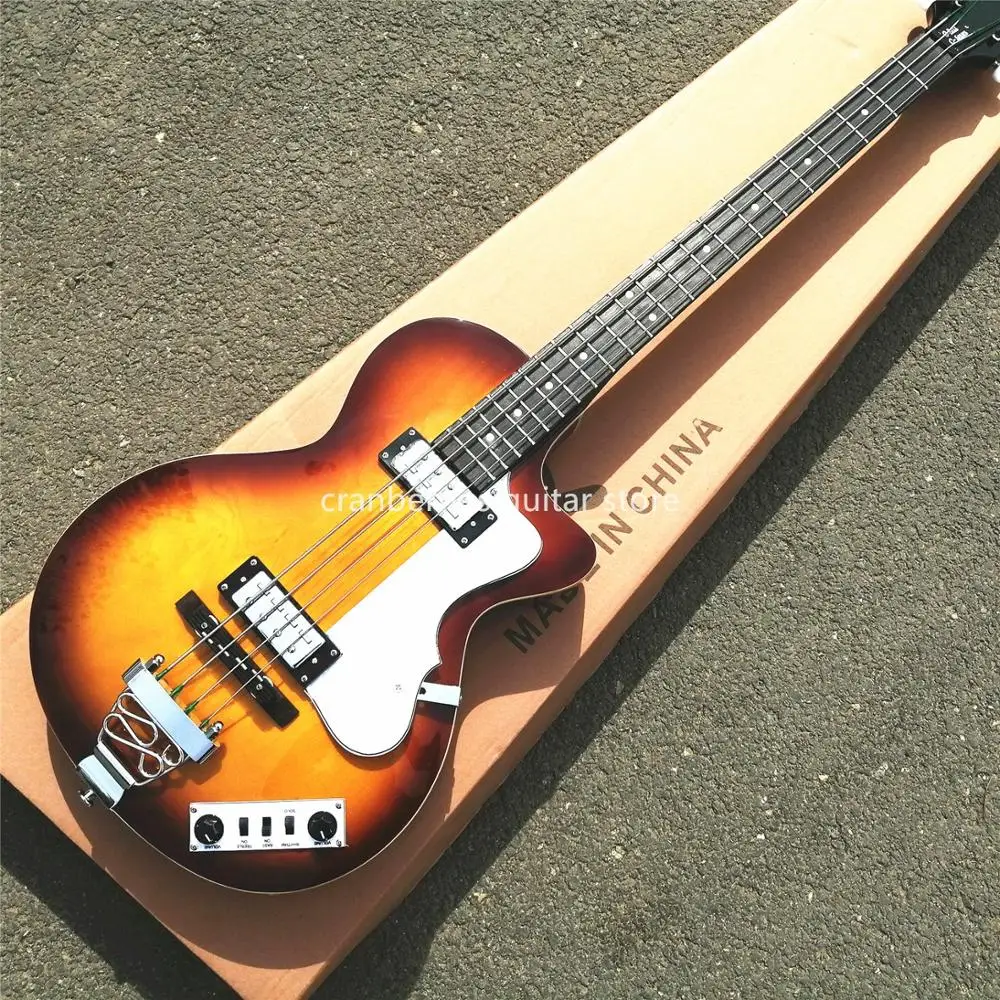 В наличии новинка 2020 года бас гитара sunburst top электрическая с 4 струнами корпус
