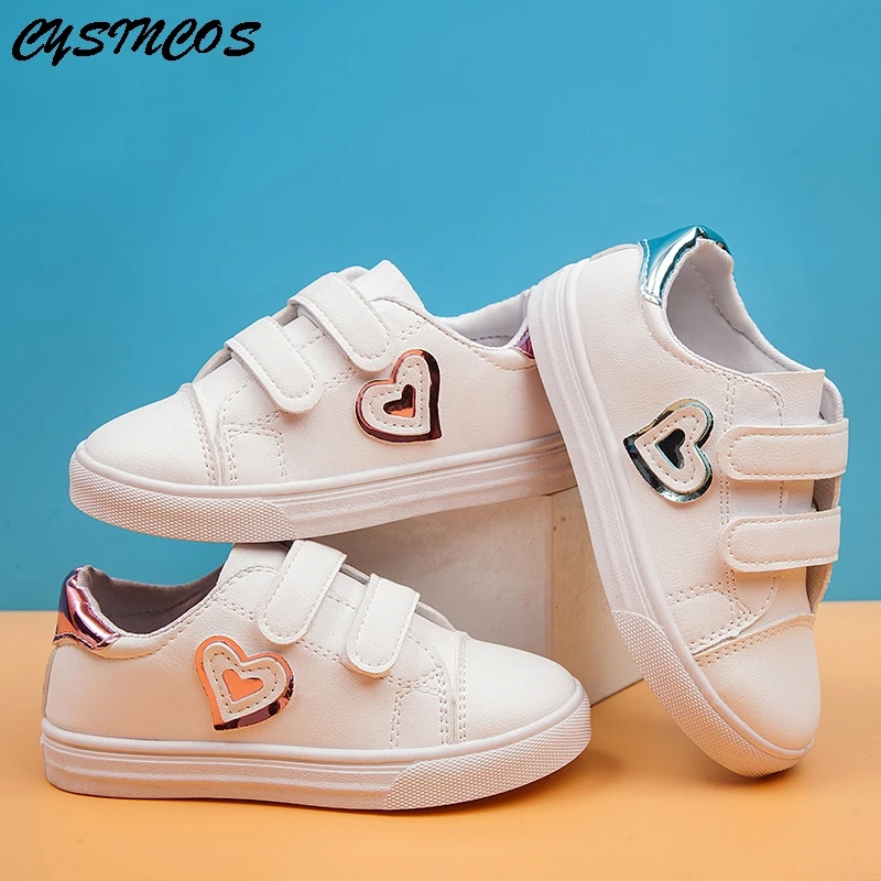 

OEAK Kids Shoes Rubber PU Shoes Lovely Girls Princess Casual Shoes Children Running Fashion Wear-resistant Running Sneakers