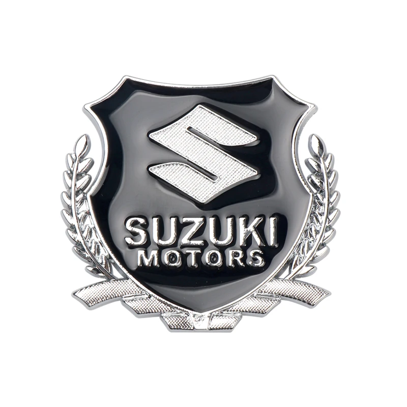 Автомобильный Корпус 3D металлическое украшение-эмблема наклейка для Suzuki SWIFT SX4 Alto gsx250 GSX 250R SV650A Мотоцикл авто аксессуары - Название цвета: Silver
