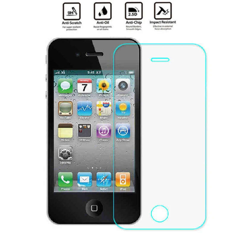 2.5D 0 26 мм 9H высококачественное закаленное стекло для iPhone 5S 5 5G 5C Защитная пленка