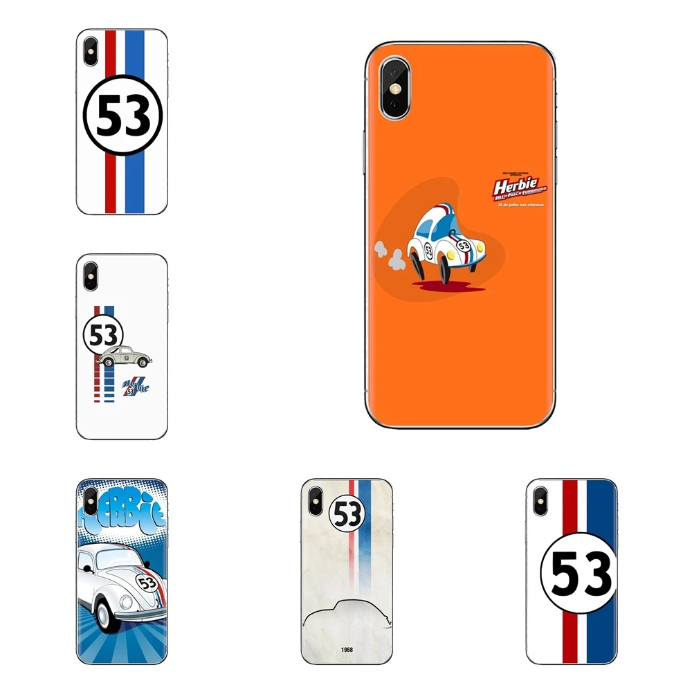 Phone Shell Covers For Samsung Galaxy S2 S3 S4 S5 MINI S6 S7 edge S8 S9 Plus Note 2 3 4 5 8 Coque Fundas Herbie 53 VW bug beetle |