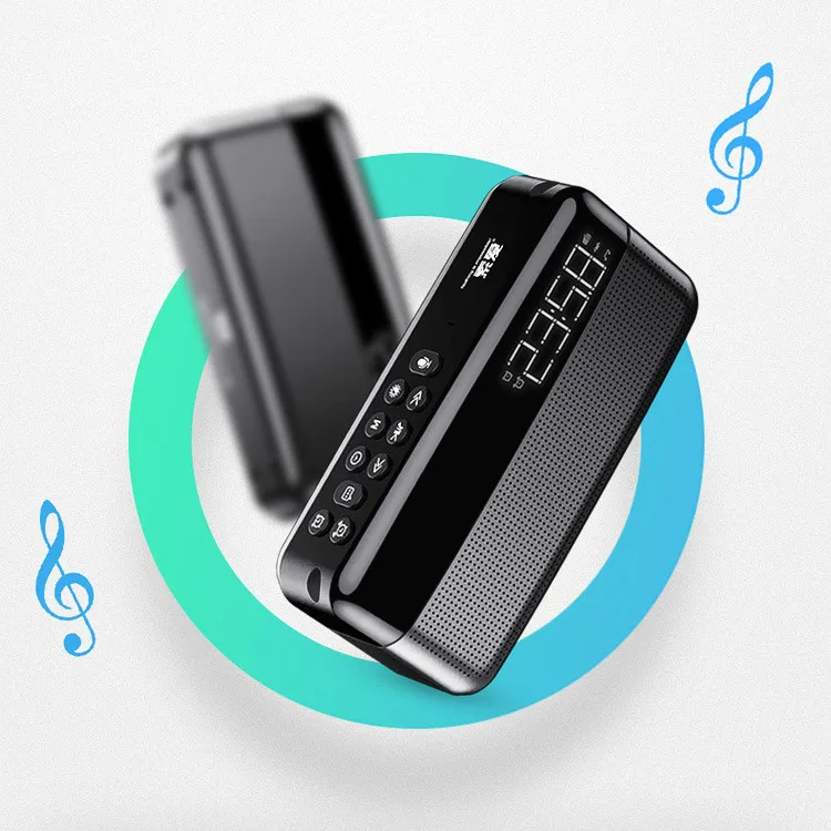Умный Bluetooth будильник, беспроводной Bluetooth динамик, декорация дома, повтор, цифровой светодиодный дисплей, портативные домашние настольные часы