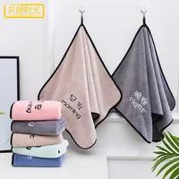 35x75cm Coral Velvet Hand Bath Towel Super Absorbent Quick-Drying Washcloths Sports Handchief Household Bathroom Accessories 2