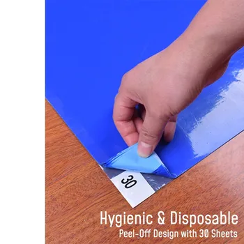 

2PCDS Dust-free purification sticky mat Peeling Pad Can Tear Free Dust-Free Purification Sticky Pad 45*60cm g4