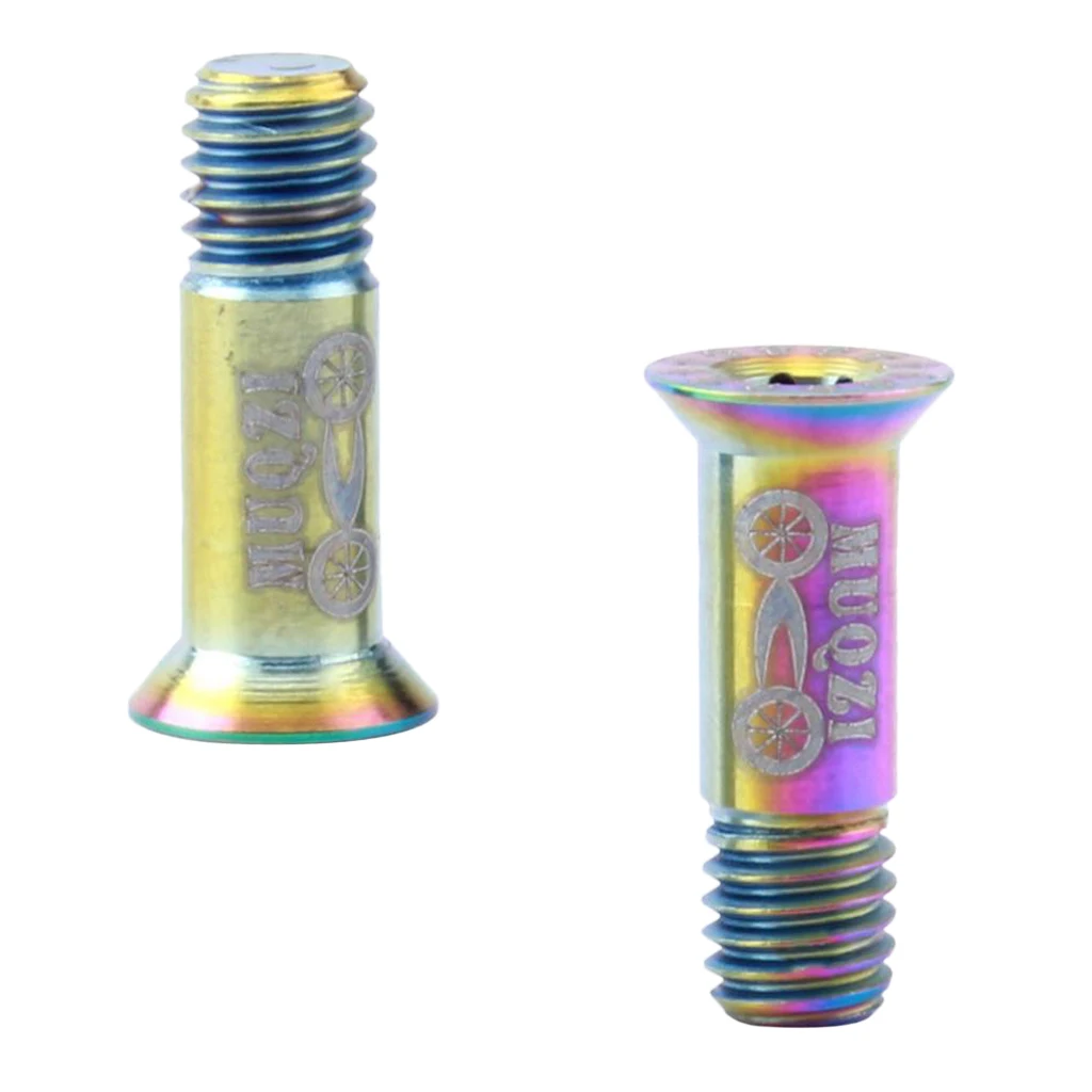 2x Titanium Alloy MTB Road Folding Bike Rear Derailleur Screws Limit Screw Bolts Replacement M5