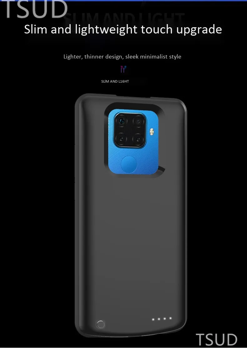 6500 мАч Высокая емкость батарея зарядное устройство чехол для huawei Nova 5 5i Pro Внешняя беспроводная зарядка крышка для huawei Nova 5 5i Pro