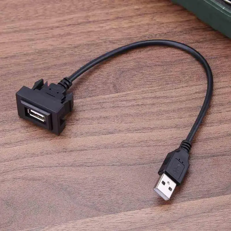 USB удлинитель для приборной панели, отличный ABS пластик, пролонгированное прочное крепление типа А, кабель для мужчин и женщин для VIGO