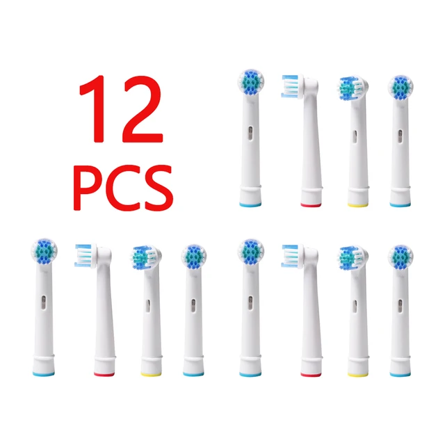 4x Replacement Brush Heads For Oral-B Electric Toothbrush Fit Advance Power/Pro Health/Triumph/3D Excel/Vitality Precision Clean 12pcs
