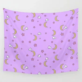 

Cute Kawaii Fairy Kei Sailor Moon Tapestry Wall Hanging Decor Coverlet Bedding Sheet Throw Bedspread Living Room Tapestries
