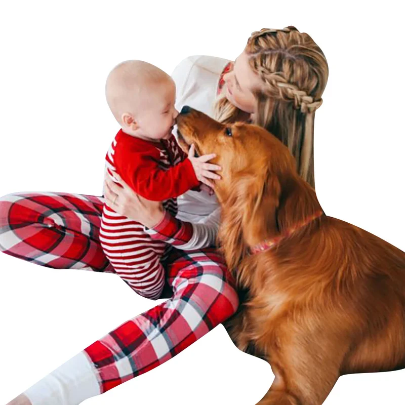 

Mom and Son Matching Clothes Mother Daughter Set Matching Outfits Striped Long Sleeve Baby Jumpsuit Family Pajamas Christmas