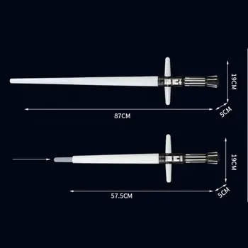 

Retractable Light Sound Cross Lightsaber Toys Luminous LaserSword Light Up Led