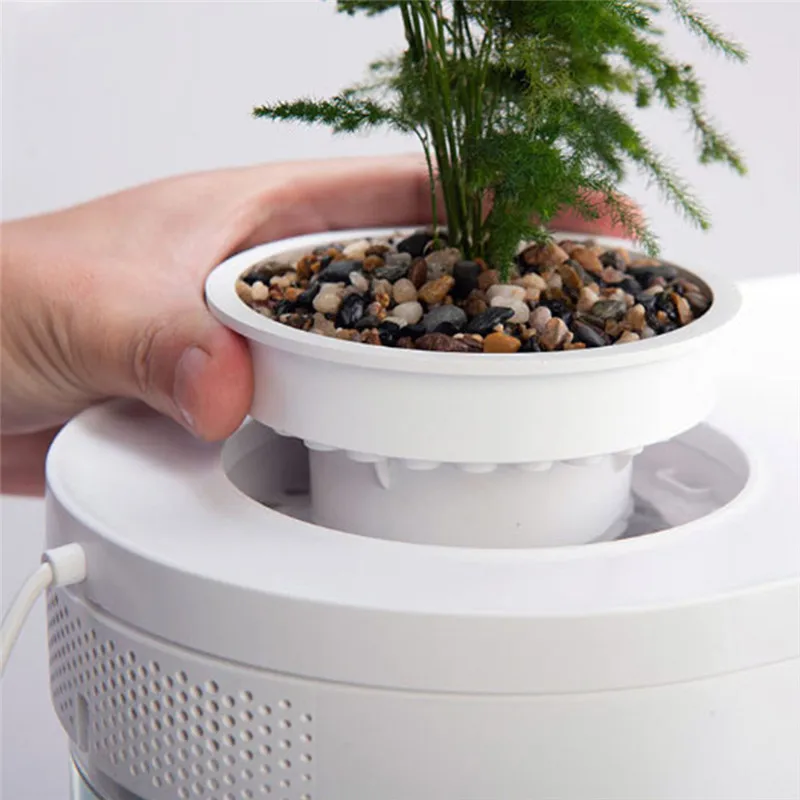 Геометрический аквариум Aquaponics Ecosystem маленький водяной сад экологический