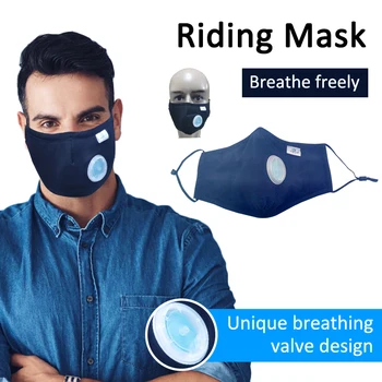 

Mask Bicycle Cycling Face Masks Respirator Breathable Mouth Muffle With 2 Filters For Adults Children