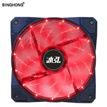 

BING HONG120mm LED Case Fan Ultra Silent 12CM Quiet Cooling Fan PC Cooler Fan Computer Case Fans 12V DC Chassis Radiator1300RPM