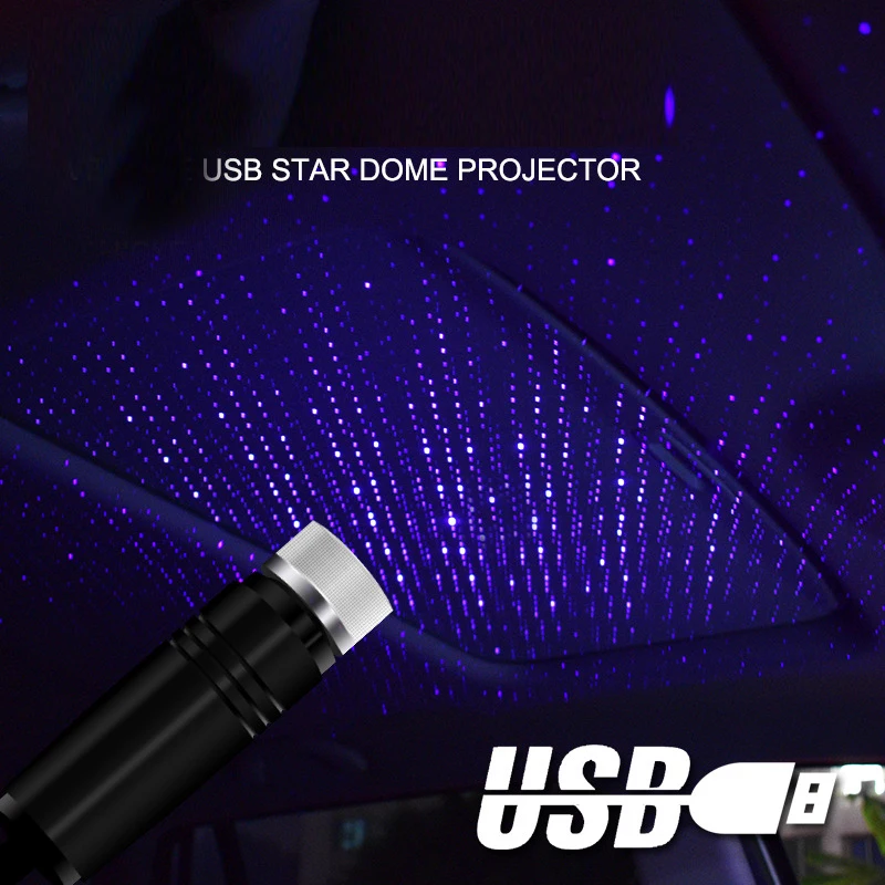 New Glow Party LED Romantic USB Star Projector Lights Blinking Lamp for Cars Wedding Home Bar Decorative Atmosphere