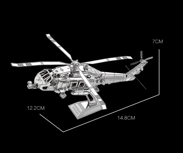 В штучной упаковке 3D металлическая сборочная модель «сделай сам» головоломка J12201 морской поисково-спасательный самолет