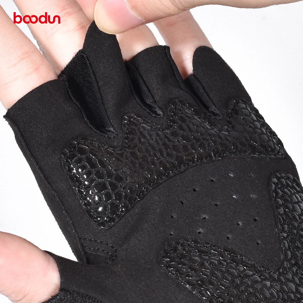 boodun Outdoor Half finger cycling gloves high-elastic Lycra Silicone non-slip palm riding moto men's tactical gloves fishing 59