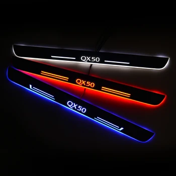 

AOGENIU LED Door Sill Streamed For INFINITI QX50 2013-2020 Scuff Plate Acrylic Door Sills Car Sticker Accessories