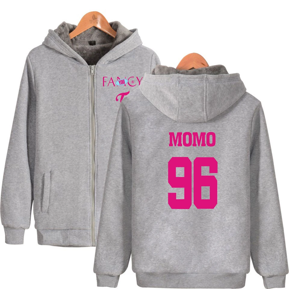 KPOP Group twice fancy Album hoodie Женская/Мужская kpop модная толстовка на молнии Повседневная утепленная толстовка на молнии