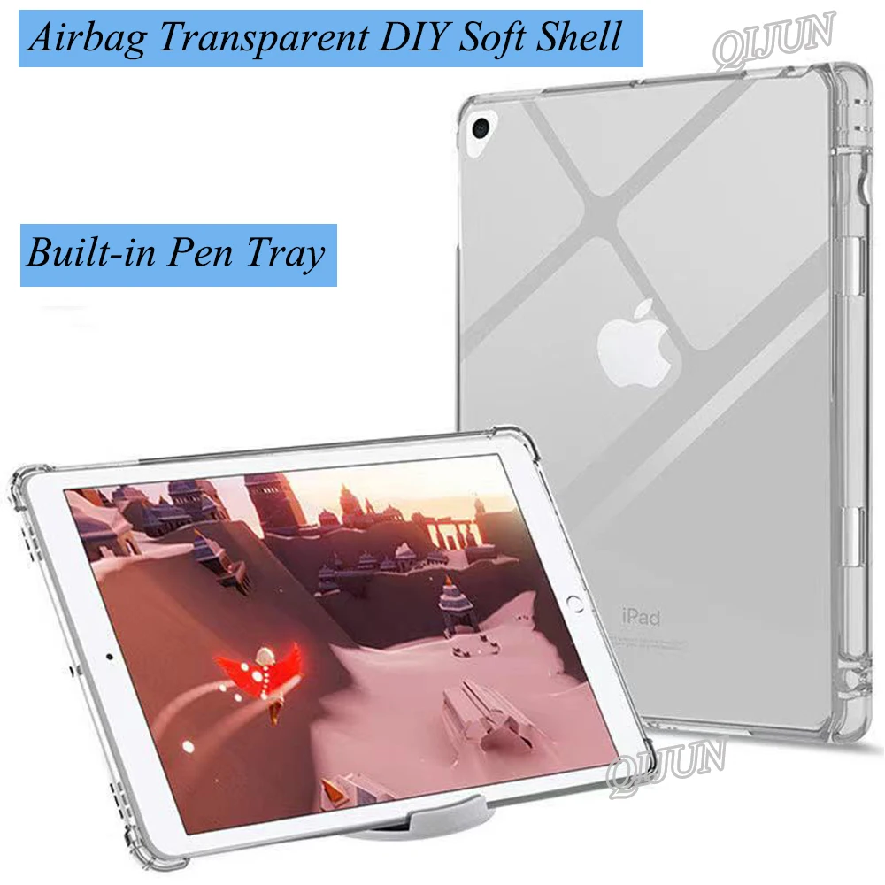 Чехол для Apple iPad Air 2013 футляр карандашей ударопрочный прозрачный мягкий чехол из