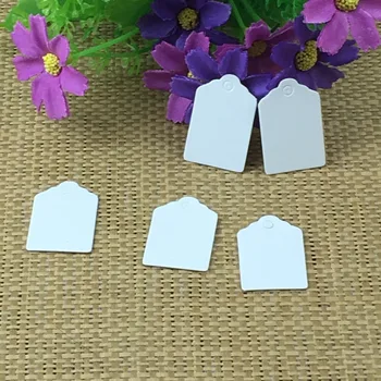 

500pcs 30*20mm Small Scallop Head Gift Hang labels mini Cute Garment Price Tag Bottle/Cup/Box Wrapping Favor Kraft Tag