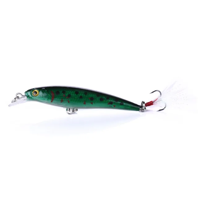 1 Pcs Minnow Fishing Lures 90mm 8g Bass Trolling Artificial Hard Bait Crankbait Wobblers 3D Eyes Pike Carp Bait Fishing Tackle 02