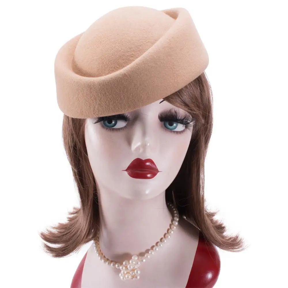 Женская шляпка Таблетка из фетра|millinery hat|pillbox hathats for |