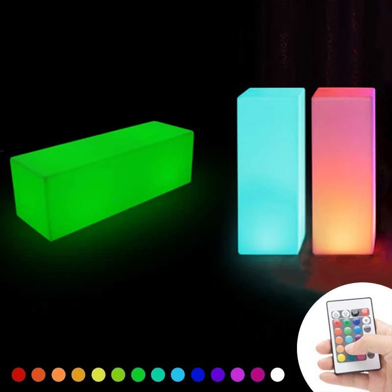 Led Square Column Floor Lamp Wedding Outdoor Guide Street Stand Lamps Rgb Venue Props Square Pillar Luminous Landscape Lightings Outdoor Landscape Lighting Aliexpress