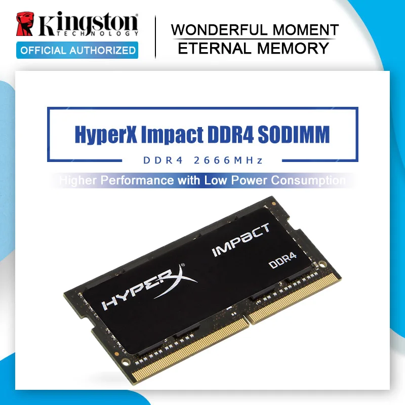 Kingston HyperX Impact DDR4 2666 SODIMM 8 Гб CL15 внутренняя память для ноутбука 16 МГц 1 2 в 260pin