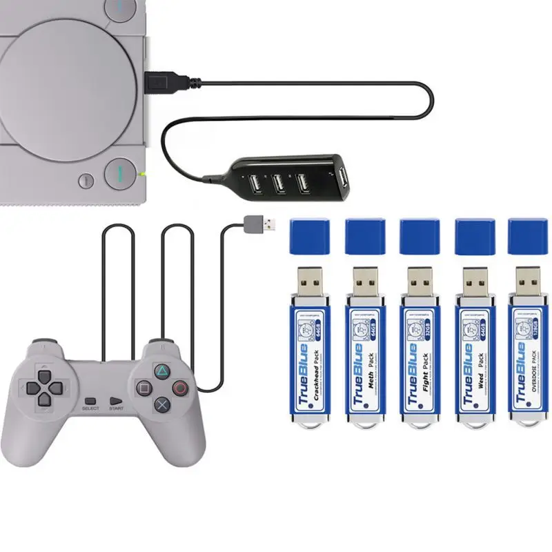 

Portable Durable True Blue Adapter Plug And Play With USB Hub Fight Pack V3 Meth Pack V2 Hot